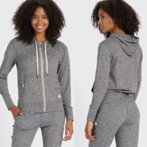 Like New! Vuori Halo Performance Hoodie Heather Gray Zip Up in Size XS